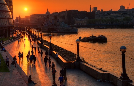 Sunset over the Thames