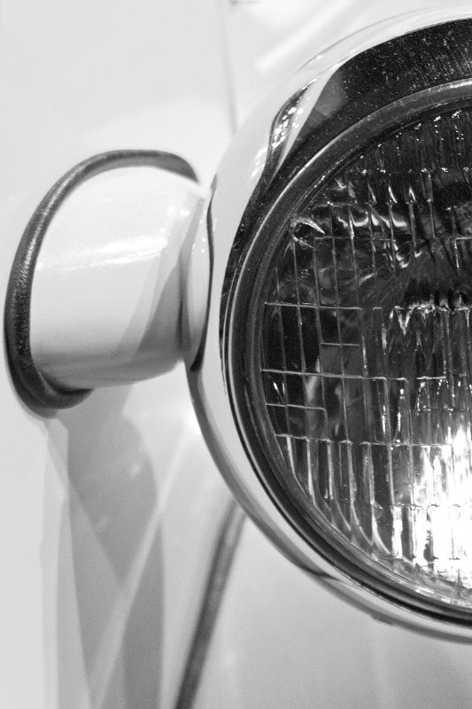 Truck Headlight B&W