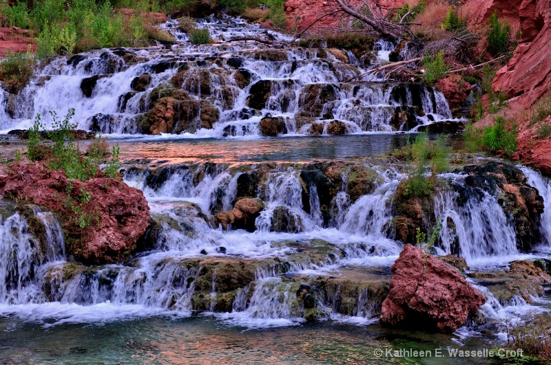 Sunrise at Navajo Falls