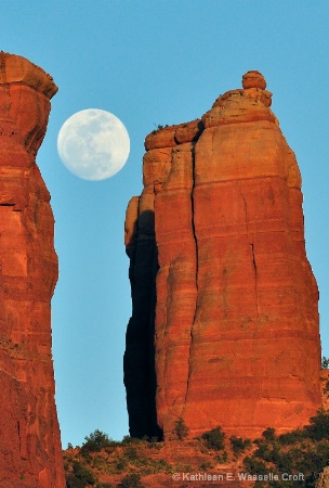 Cathedral Rocks Sedona Full Moon