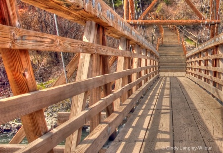 Footbridge Across the Spokane River, April 2012