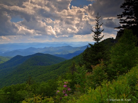 Blue Ridge Mountains and Clouds