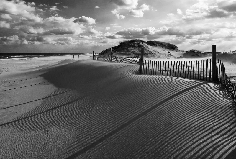 Winter Beach Scene