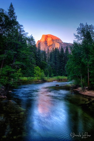 Half Dome at Sunset