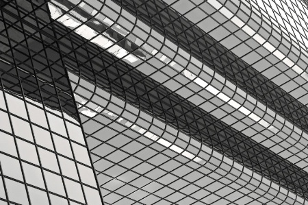 Boston Abstract Building B&W