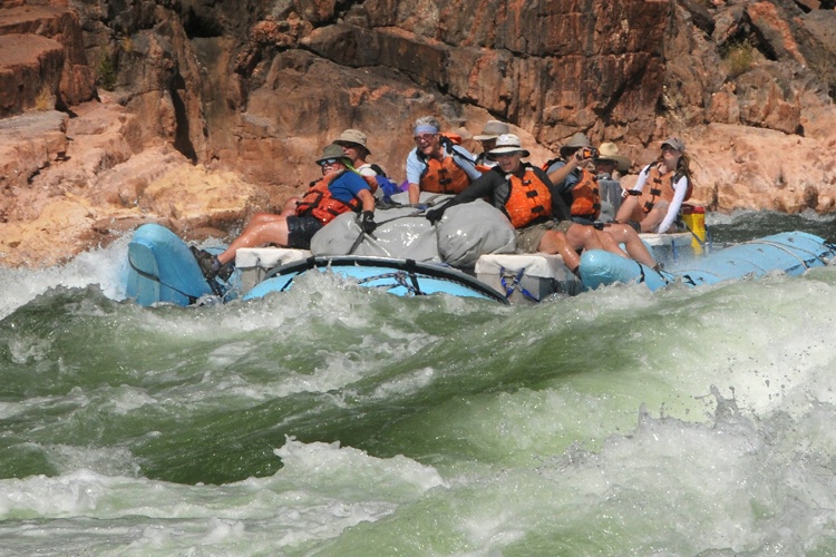 Our group riding Granite Rapids