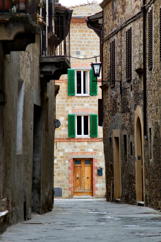 Green shutters