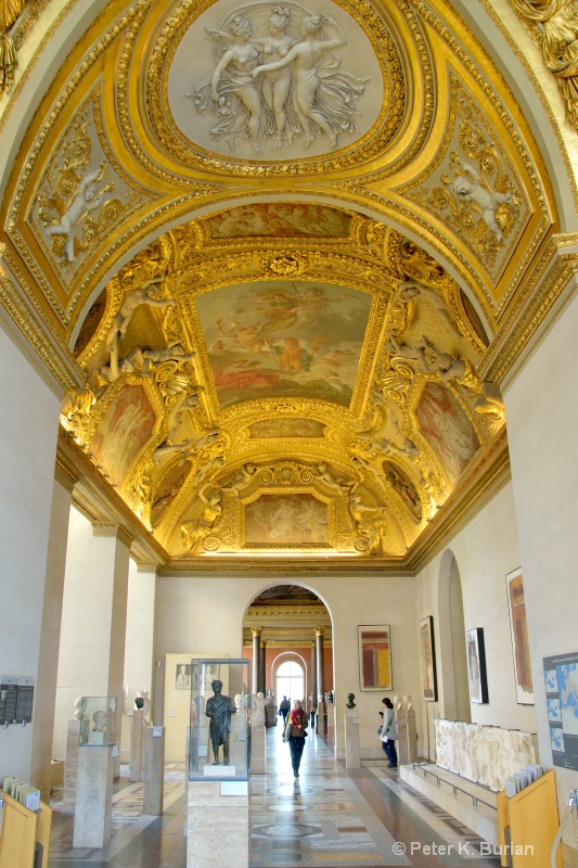 Beautiful ceiling, Louvre, Paris