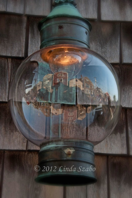 Bearskin Neck Lantern Reflection