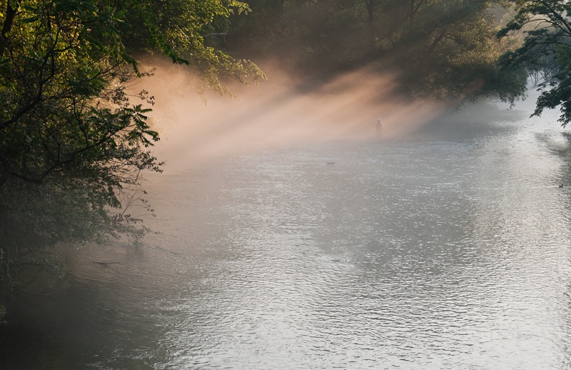 Foggy Morning Fisherman