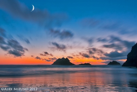 AND THE MOON ROSE OVER SEAL ROCK