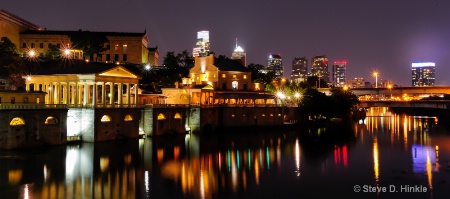 Fairmont Water Works At Night