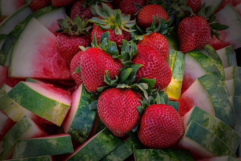 Strawberries and Watermelon