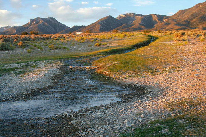 A creek runs through it