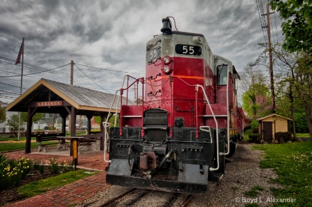  "Big Red" at the Station