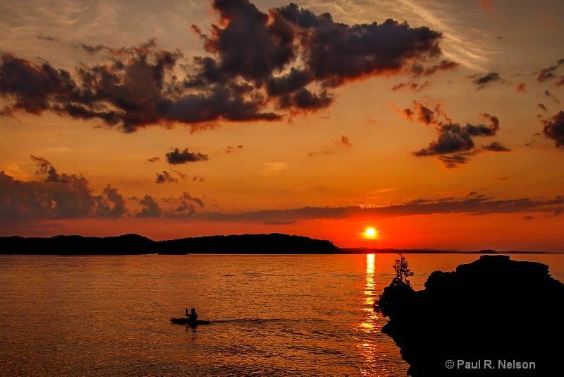 Sunset Paddler