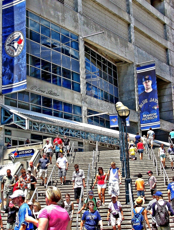 Outside the Rogers Centre