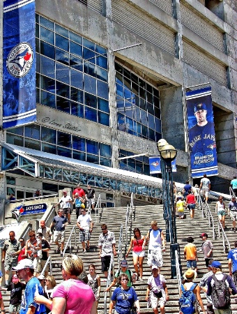 Outside the Rogers Centre