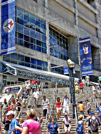 Outside the Rogers Centre