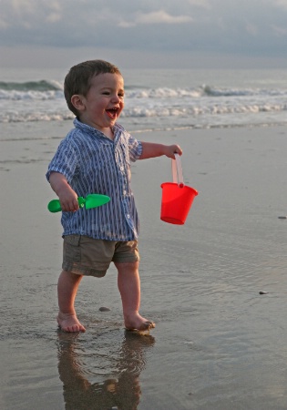 First Time at the Beach