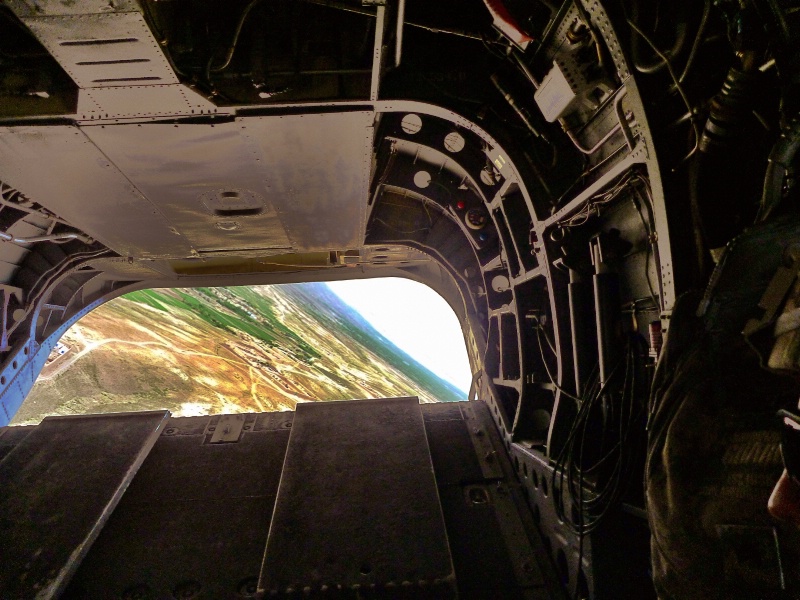 Looking Out of a Chinook