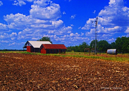 ---------"Barns and Clouds"----------