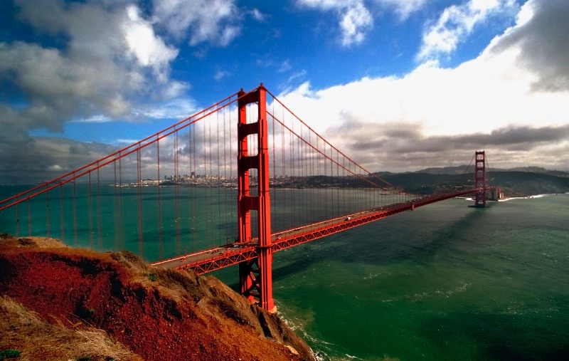 Golden Gate from Marin Headlands  H-41-1