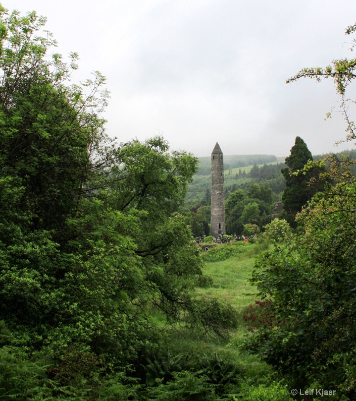 The Round Tower In Glendalough