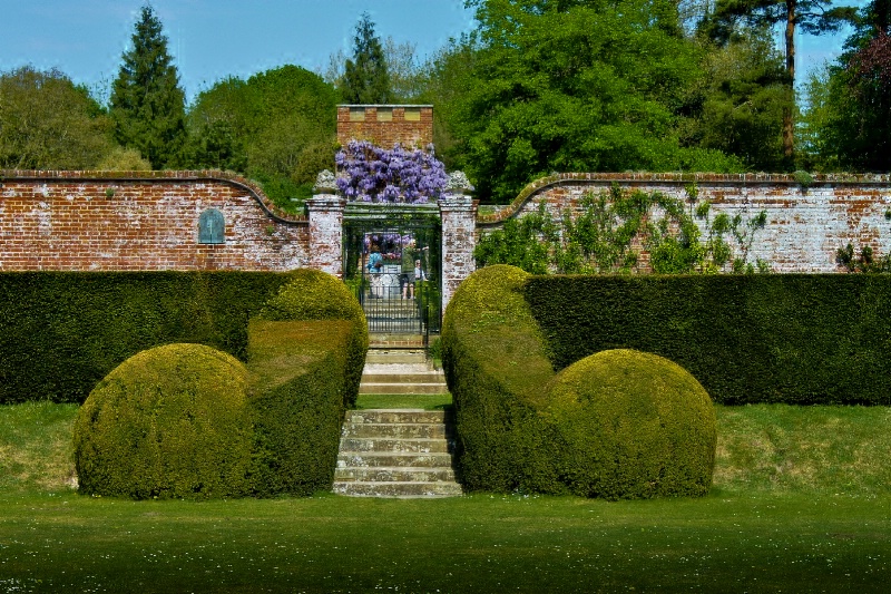 Entrance to the gardens of the Estately Home