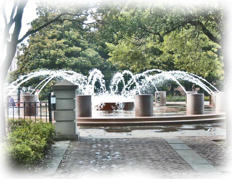 Waterfront Park Entrance Fountain - ID: 13173342 © John M. Hassler