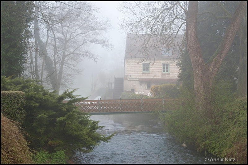 old french mill in mist - ID: 13175852 © Annie Katz