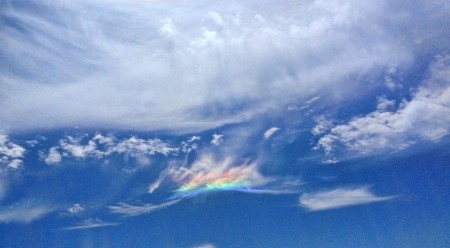 Cloud Rainbow over Ocean