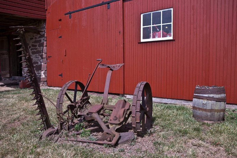 The Hay Mower at Turtle Rock Settlement Farm