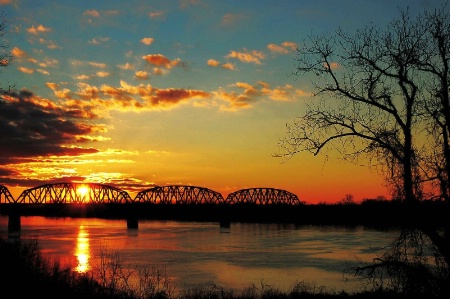 Sunset on the Ohio