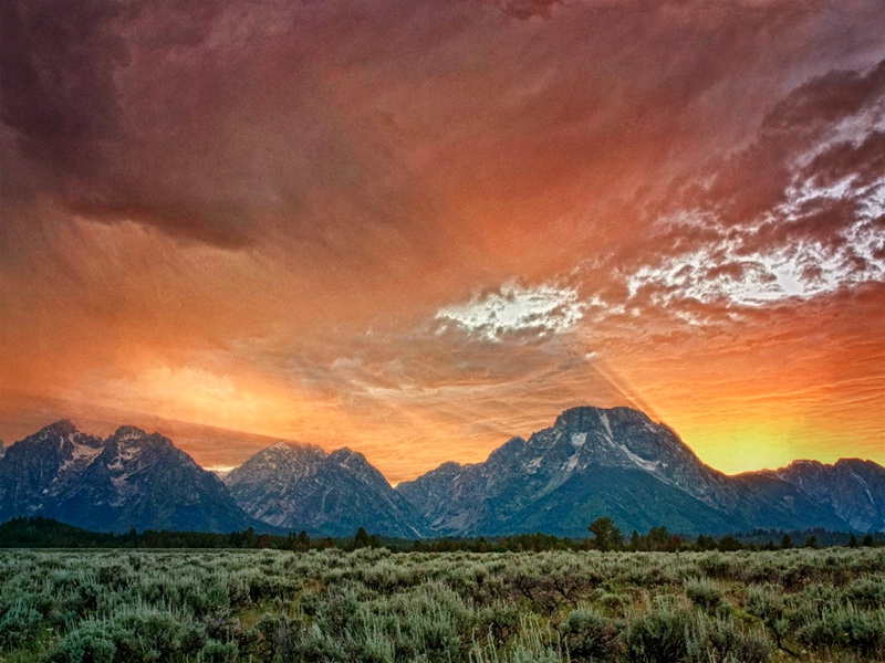 Sunset and the Storm