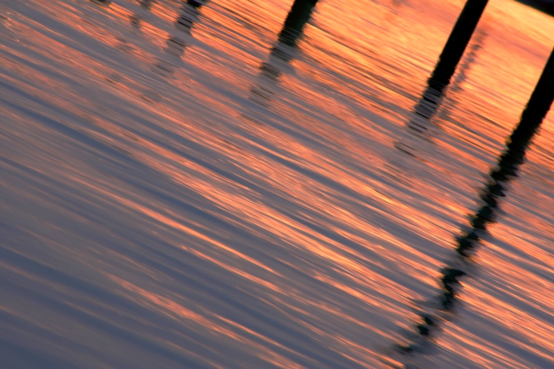 Sunset Water Abstract
