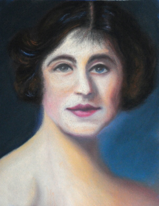 Queen Mother from a 1928 portrait by Philip Laszlo