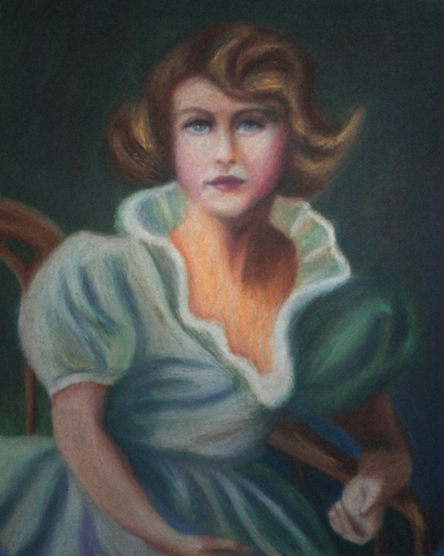 Queen E II from a 1933 portrait by Philip Laszlo.
