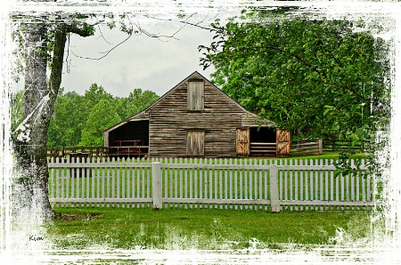 White Fence, Brown Barn