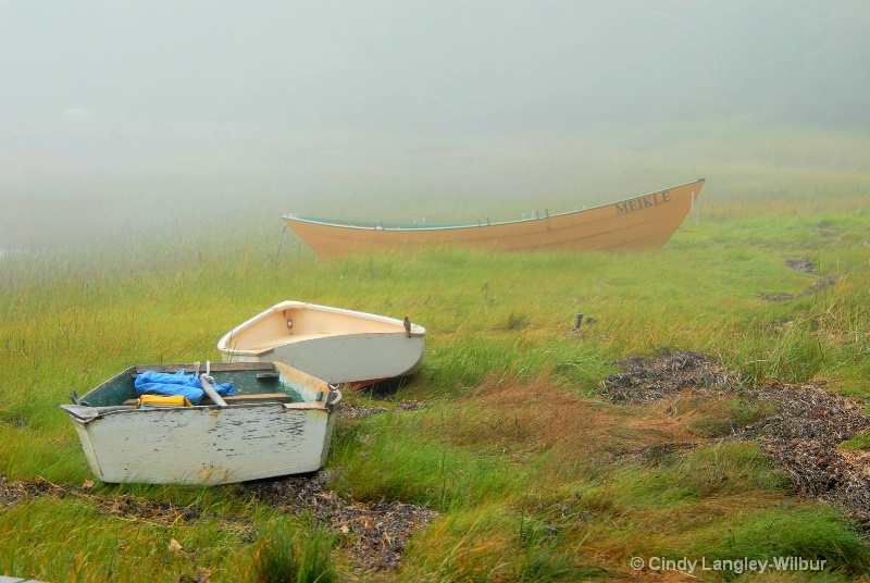 Three Boats in Maine 