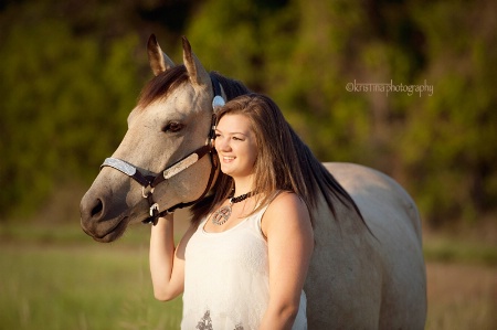 A girl and her horse