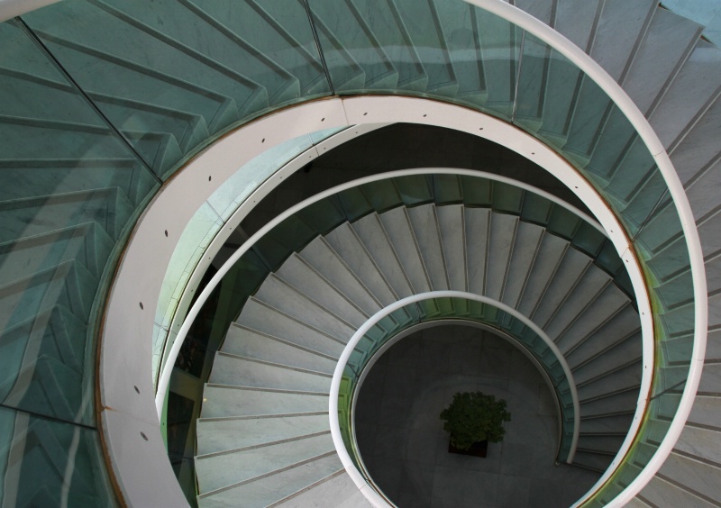 A staircase from Asian Museum, Nice