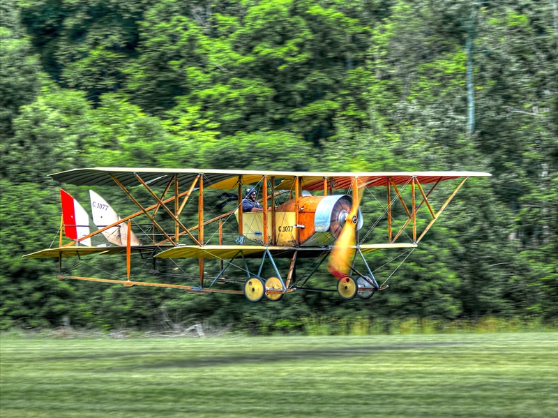 Caudron G.III In Flight