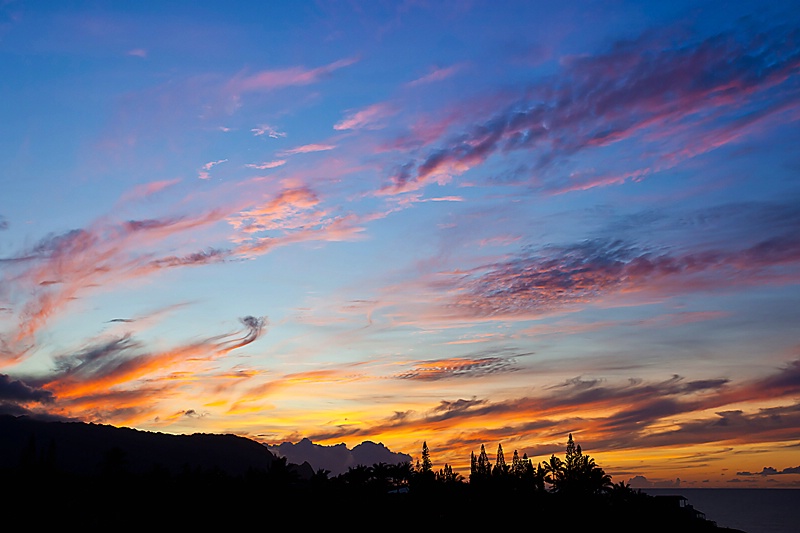 Sunset over Bali Hai