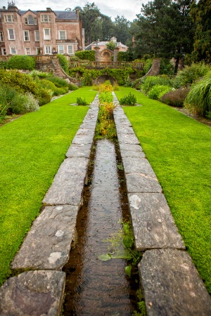 Hestercombe Garden Rill in the Rain