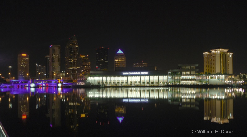 Downtown Tampa's Skyline at Night