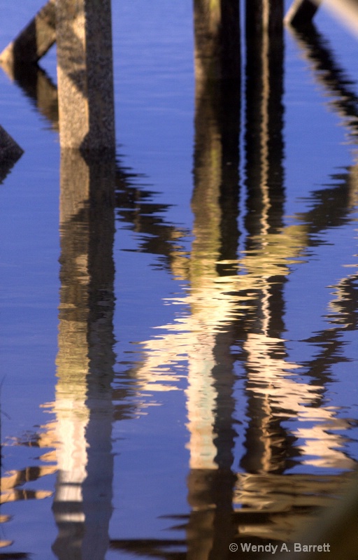 Pier reflections - ID: 13243993 © Wendy A. Barrett
