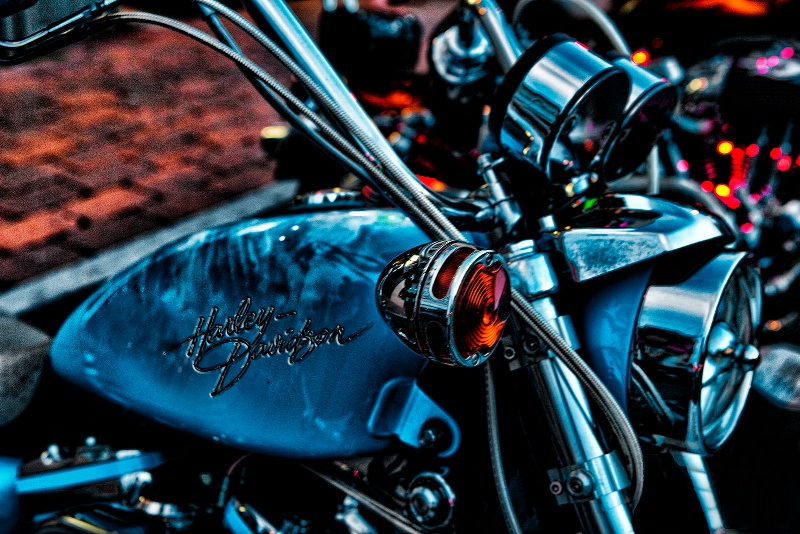 Blue Harley