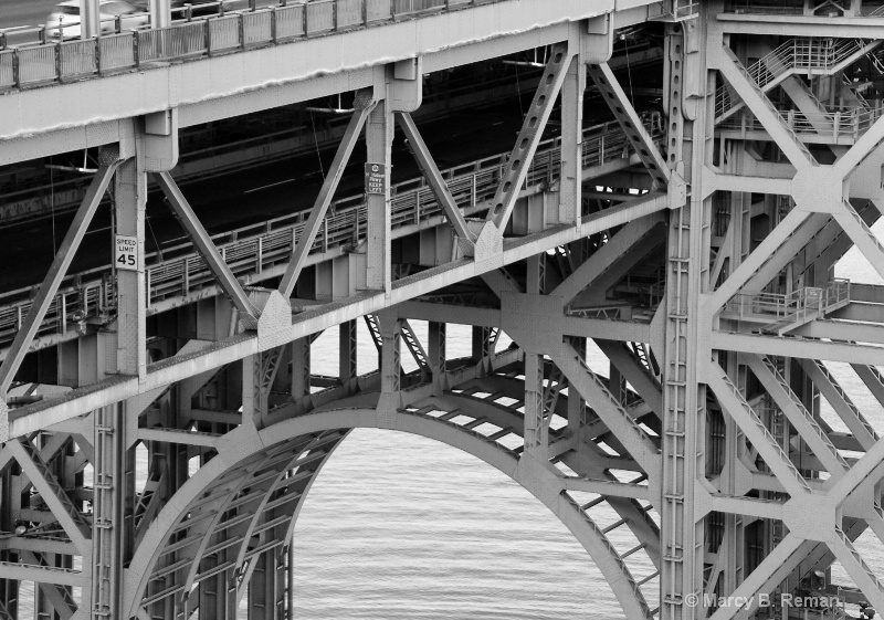 Under the George Washington Bridge B/W