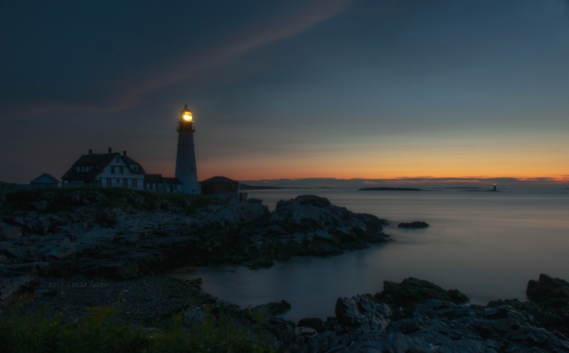 Sunrise over Portland Head Light - Portland, ME